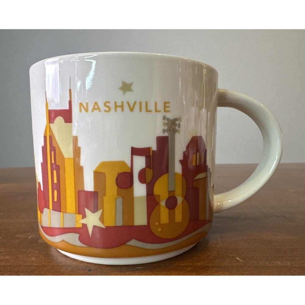 STARBUCKS   You Are Here Coffee Mug Collection  2015 NASHVILLE  14oz